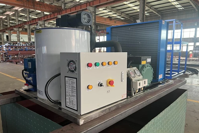 1 Ton Flake Ice Machine with Bitzer Compressor and 1000 kg Ice Storage Room &ndash; Kenya