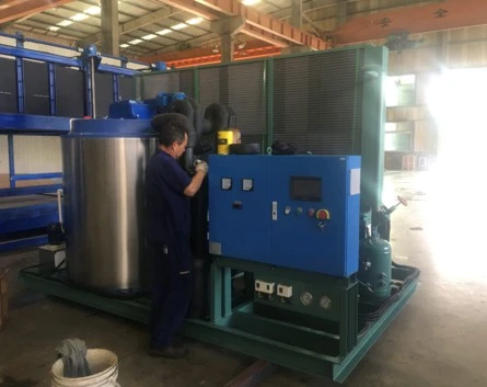 5-ton air-cooled flake ice machine to Oman